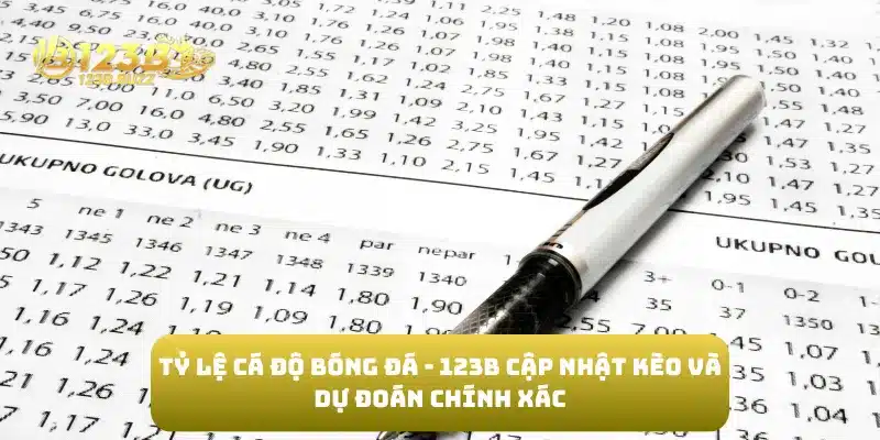 Tỷ Lệ Cá Độ Bóng Đá - 123B Cập Nhật Kèo và Dự Đoán Chính Xác 4 Tỷ Lệ Cá Độ Bóng Đá - 123B Cập Nhật Kèo và Dự Đoán Chính Xác